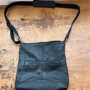 The Sak Pebbled Black Crossbody Bag